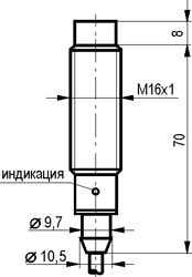 Габариты ISN EF3A-43N-6-LZ